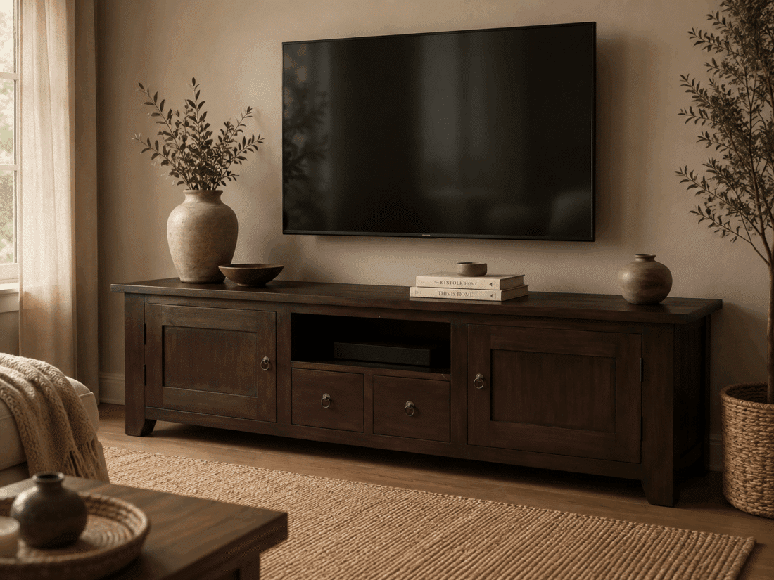 bruin houten tv meubel Tvd 20 bruin houten tv meubel Tvd 20