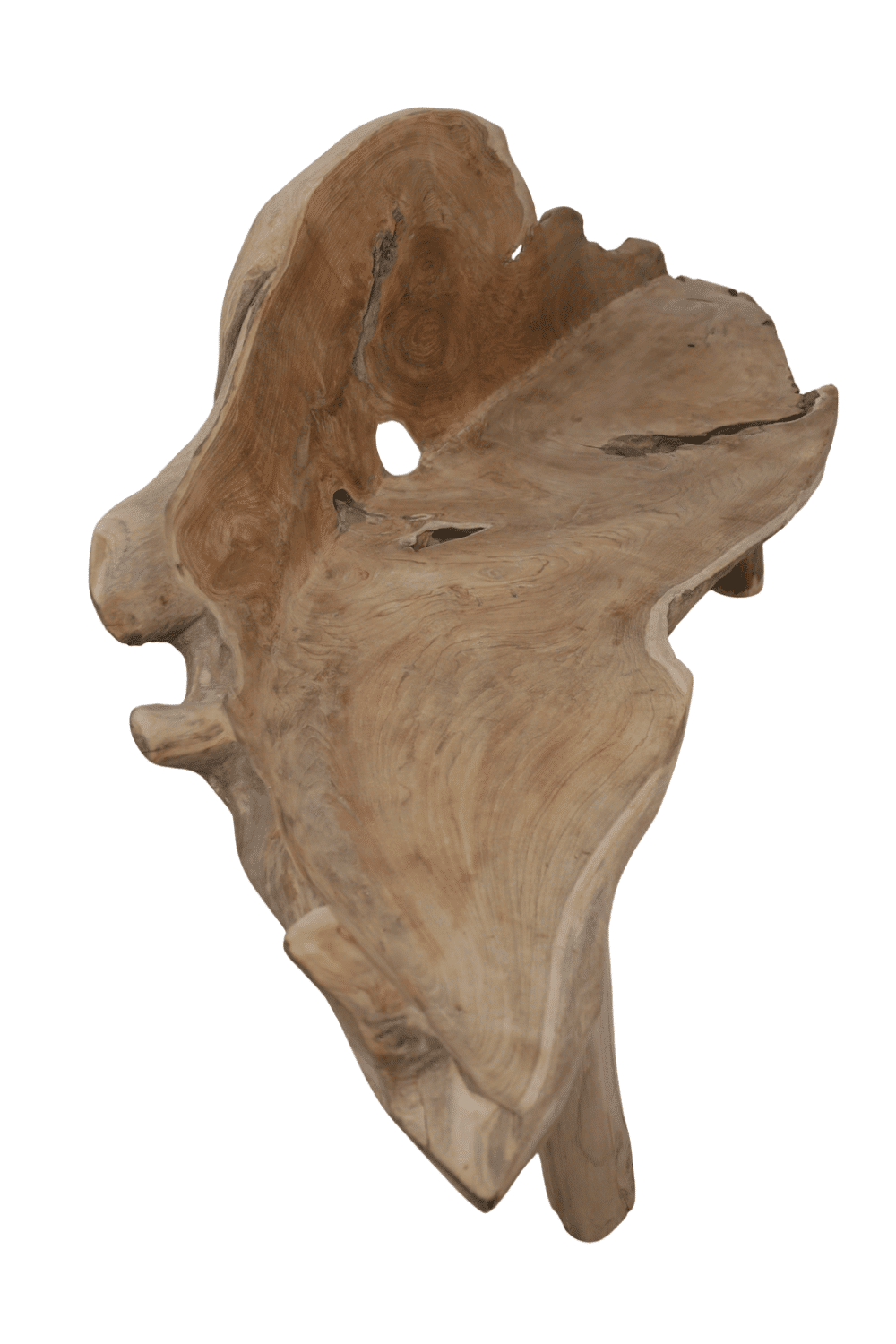 Grote Wortel teak houten tuin bank 210x60x88 cm