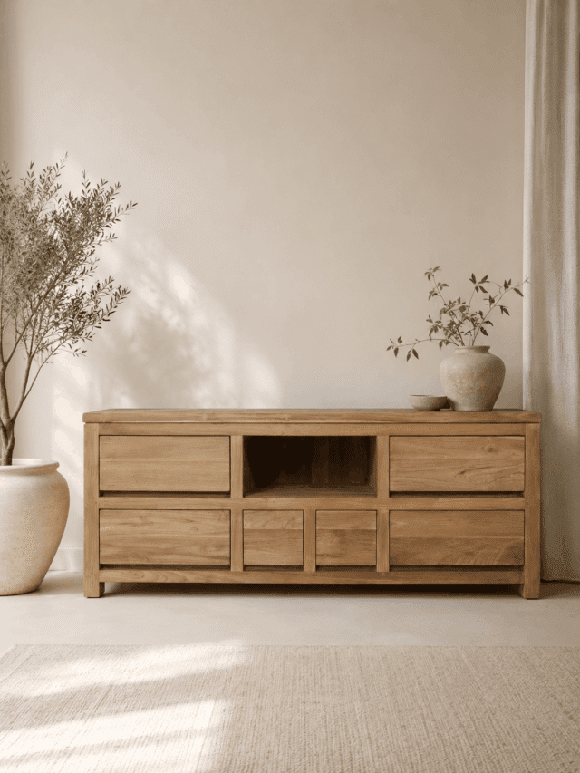 tv-meubel teak hout 150x45x60-cm-tvd-vr-2-