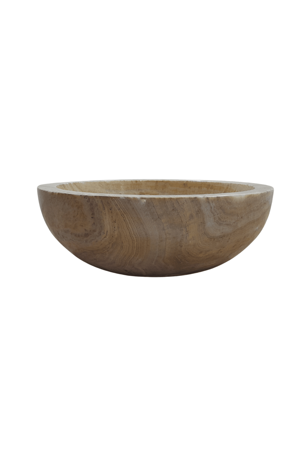 Onyx ronde wasbak helemaal gepolijst 40x40x15 cm polish bowl