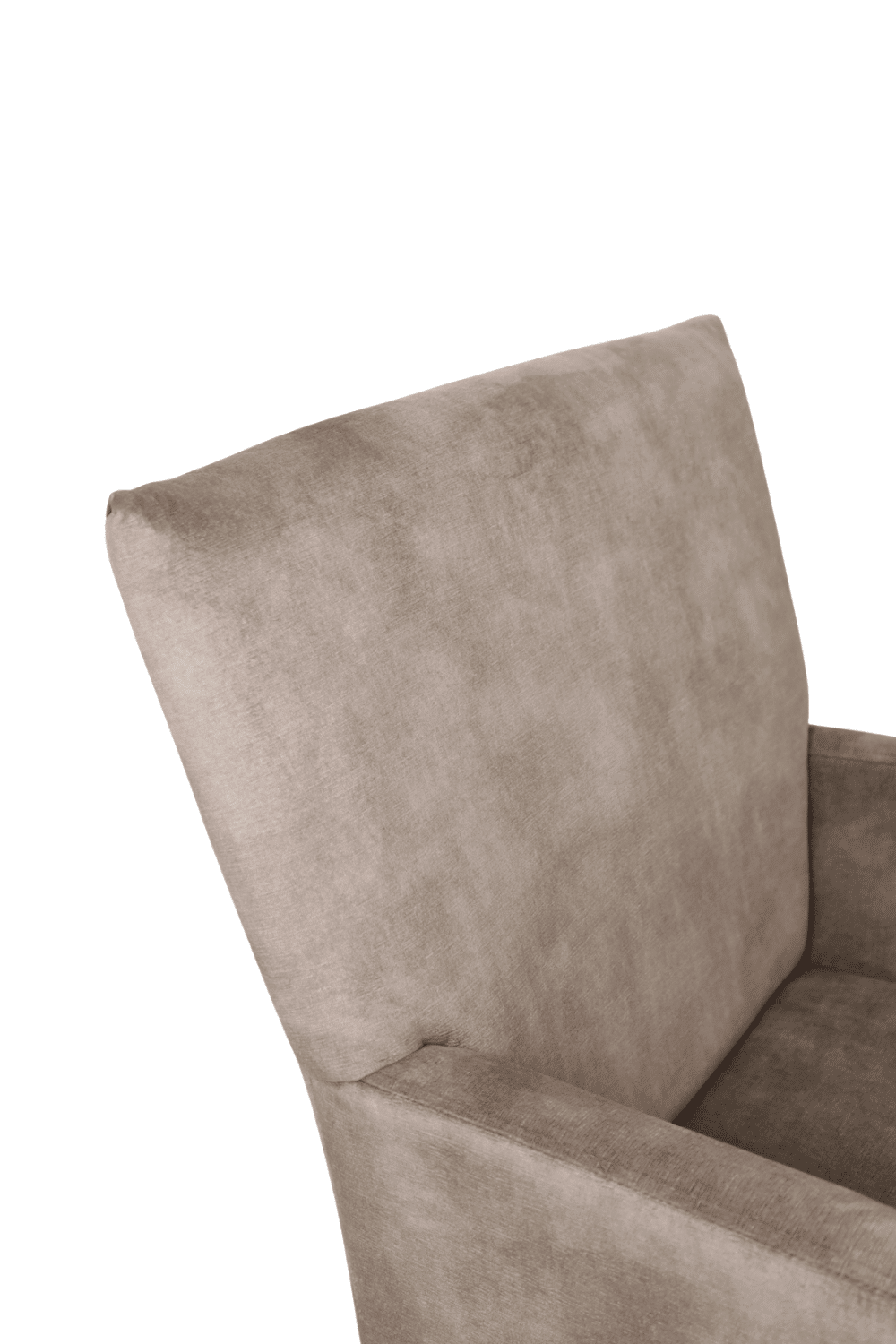 Luxe eetkamerstoel met armleuning Beige en creme wit kleurige poten