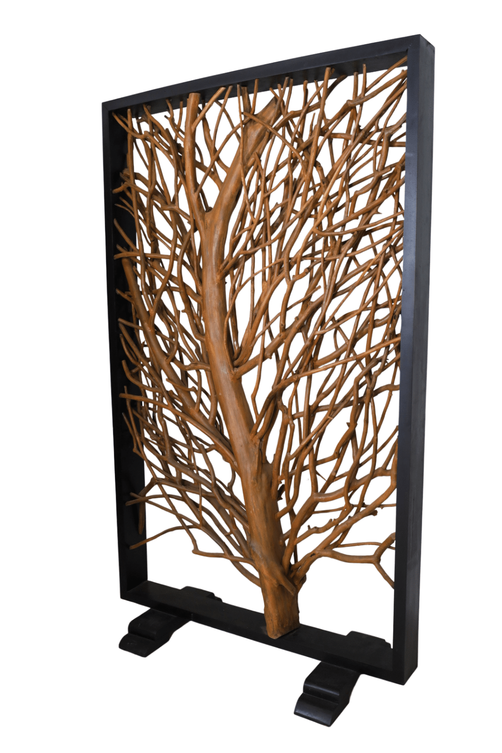 Roomdivider teak hout takken boom 120x53x200 cm Roomdivider teak hout takken boom 120x53x200 cm