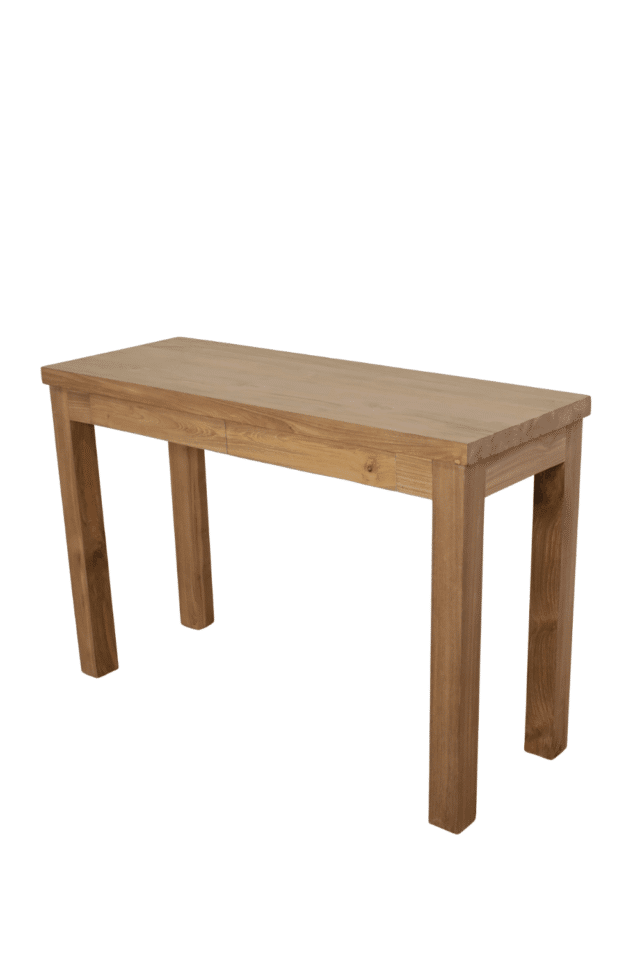 Sidetable 120 cm met 2 lades teak hout bureau