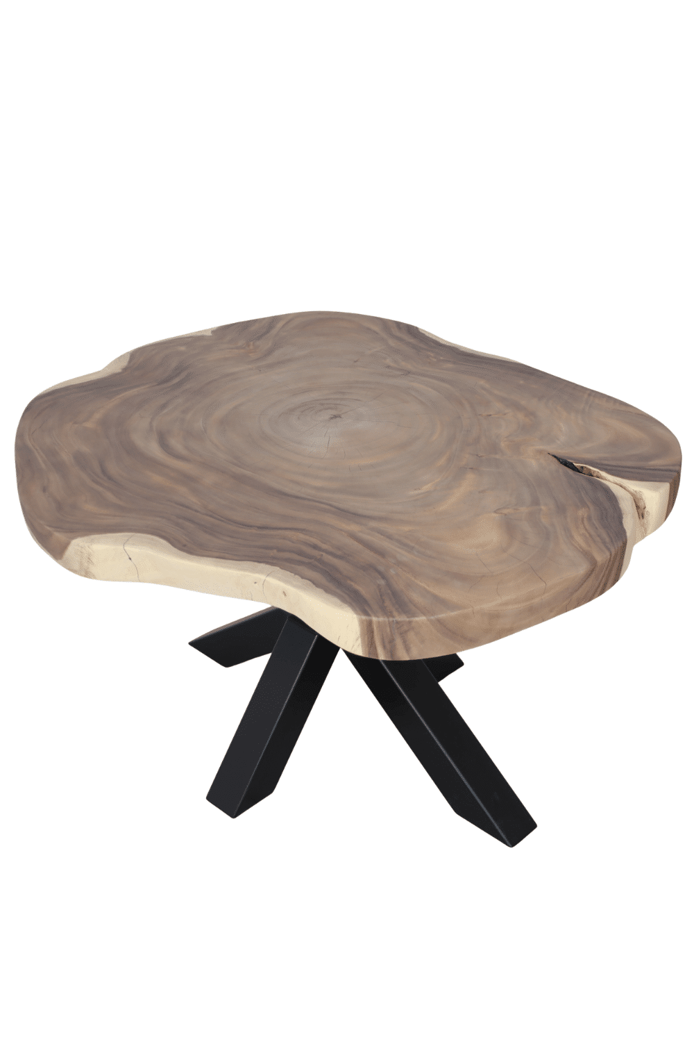 Suar boomstam tafel rond 140x124x79 cm