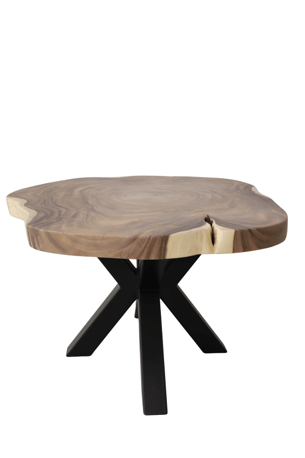 Suar boomstam tafel rond 140x124x79 cm