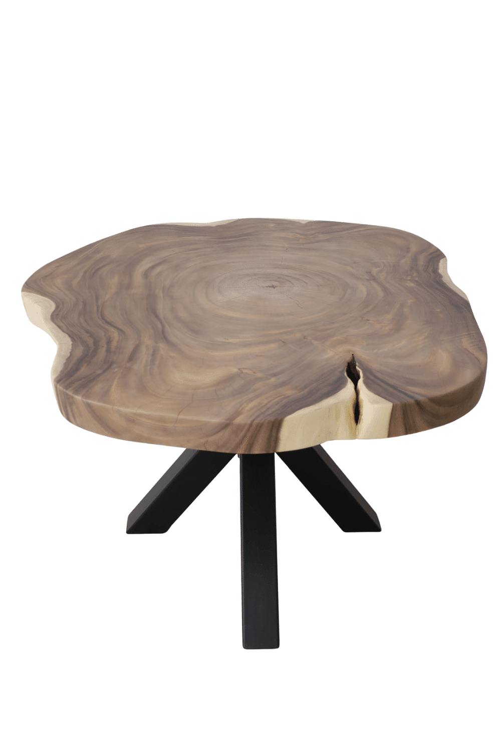 Suar boomstam tafel rond 140x124x79 cm