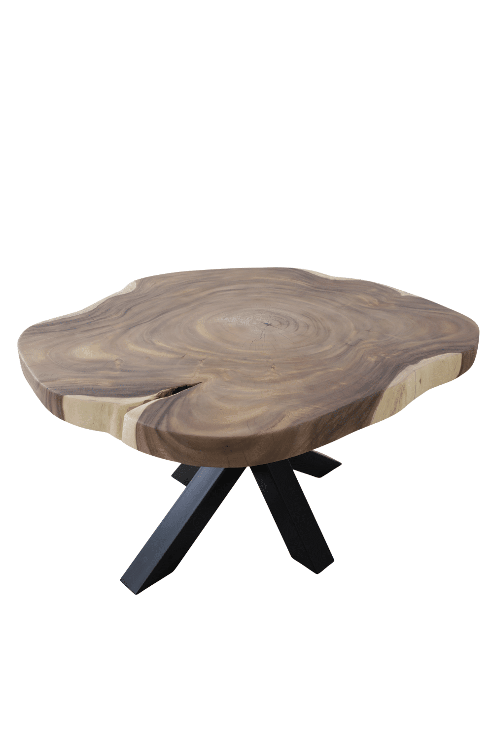 Suar boomstam tafel rond 140x124x79 cm