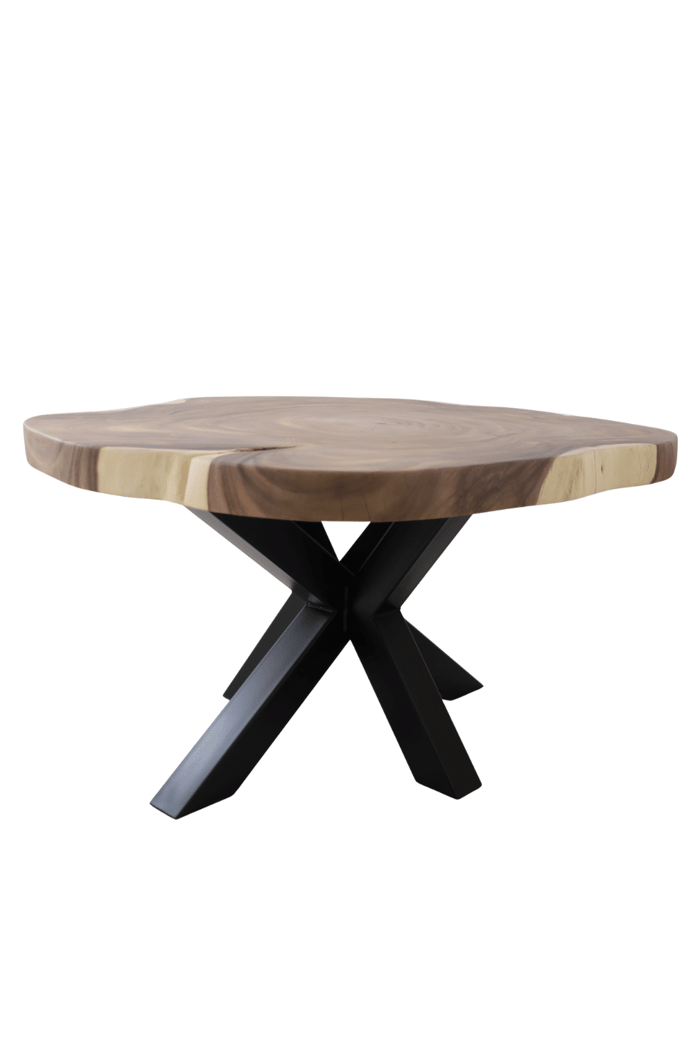 Suar boomstam tafel rond 140x124x79 cm