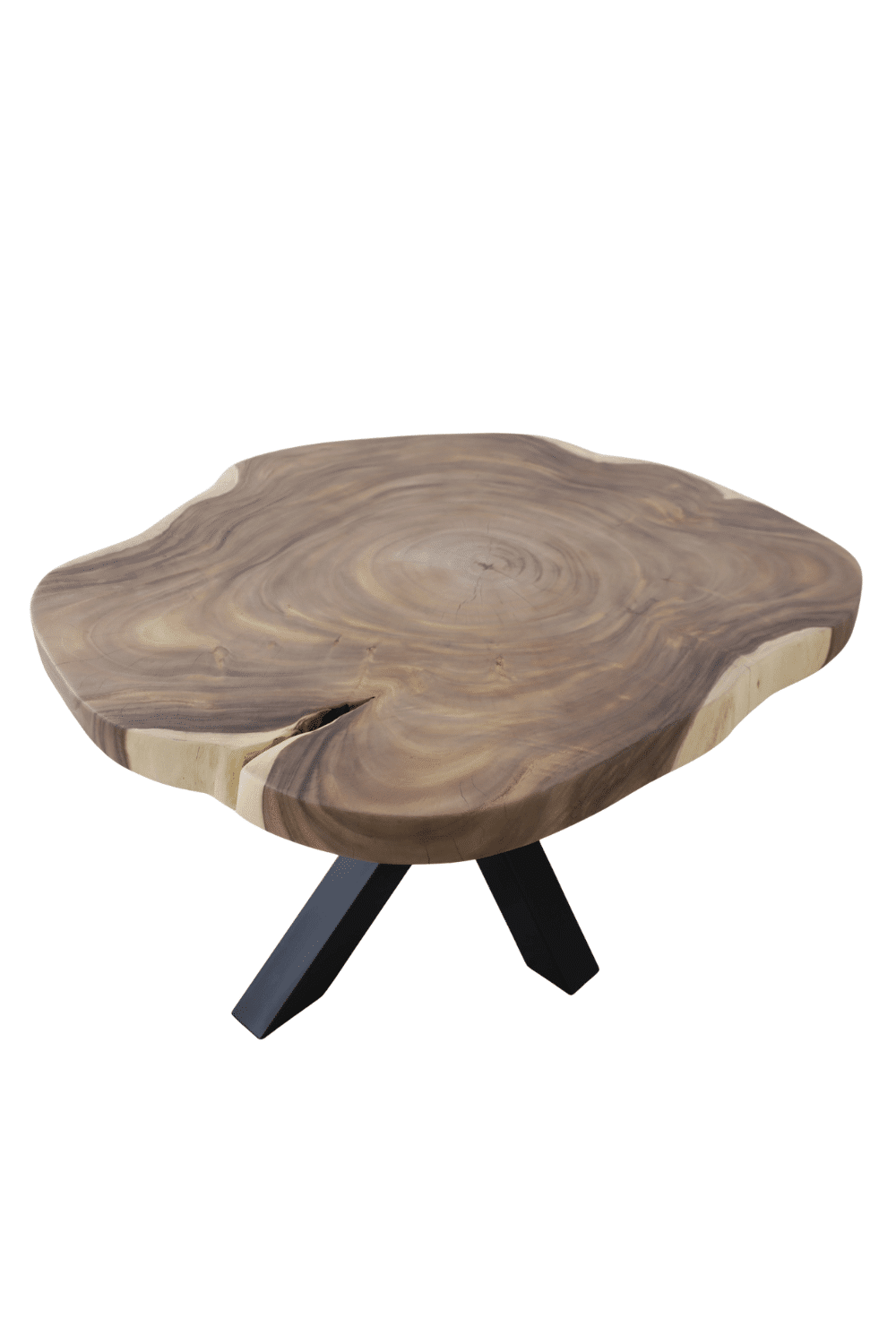 Suar boomstam tafel rond 140x124x79 cm
