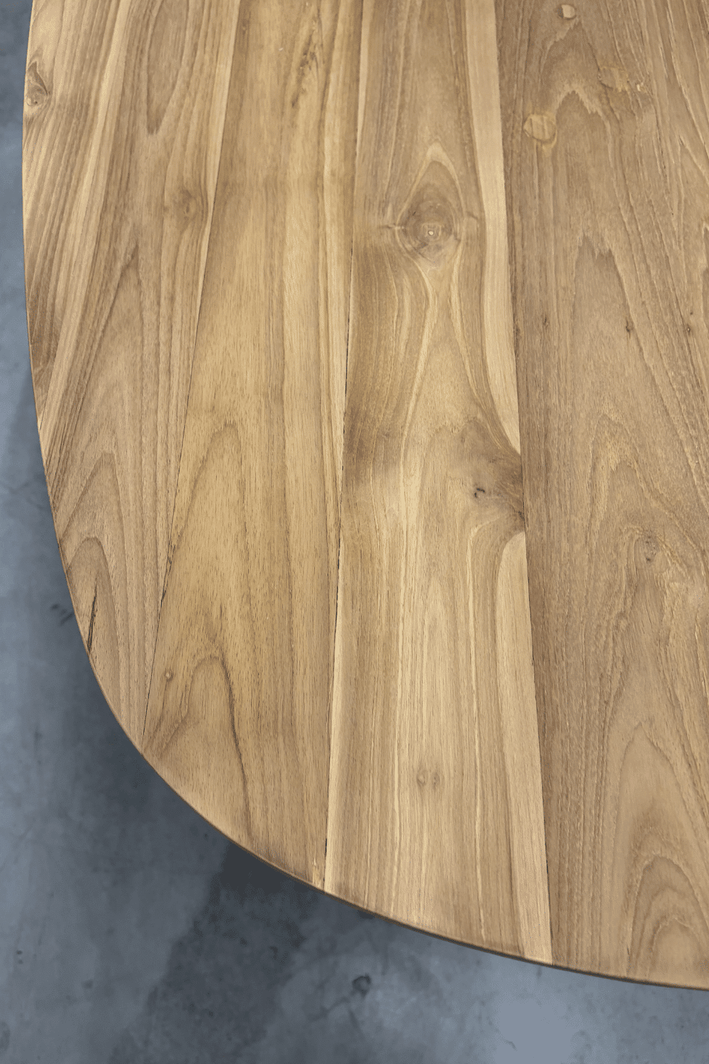 Teak hout Deens ovale eettafel 201x100x78 cm