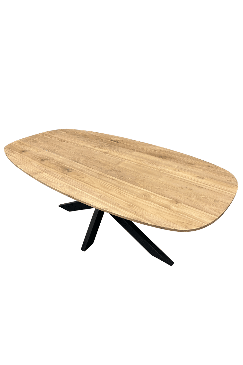 Teak hout Deens ovale eettafel 201x100x78 cm
