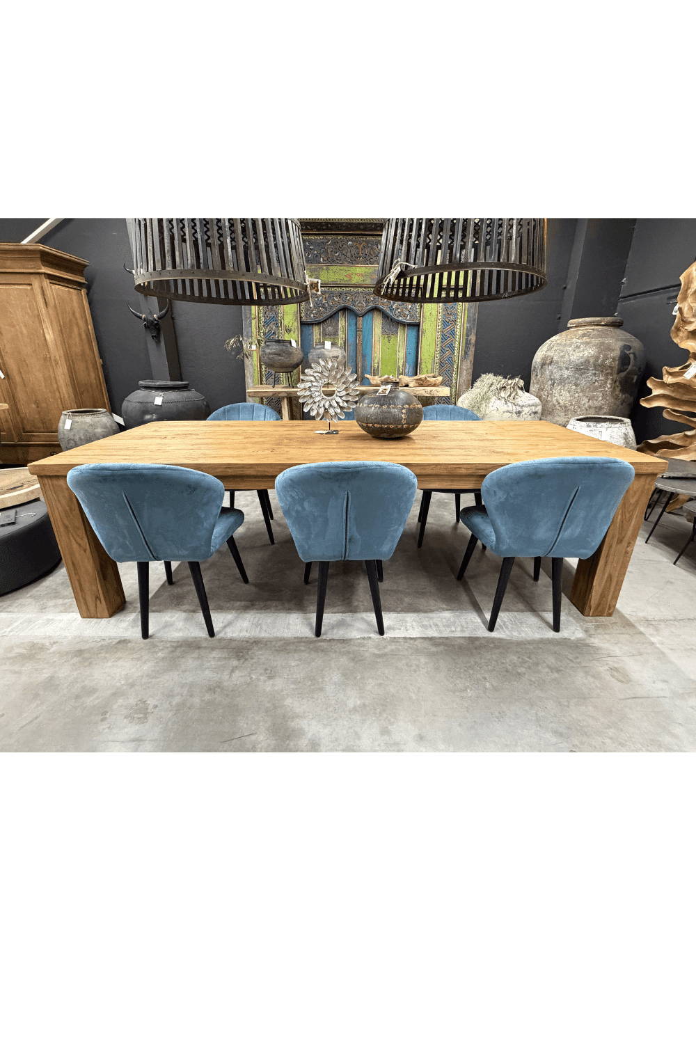 Teak hout eettafel 260x100x78 cm