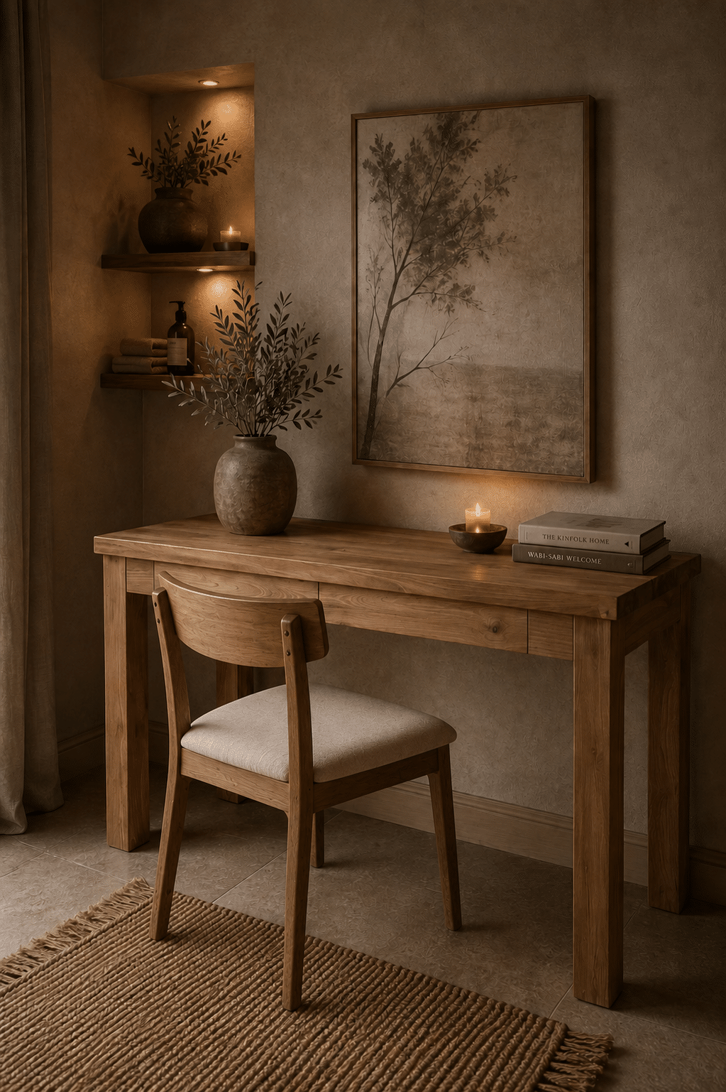 Teak houten Bureau Teak houten Bureau