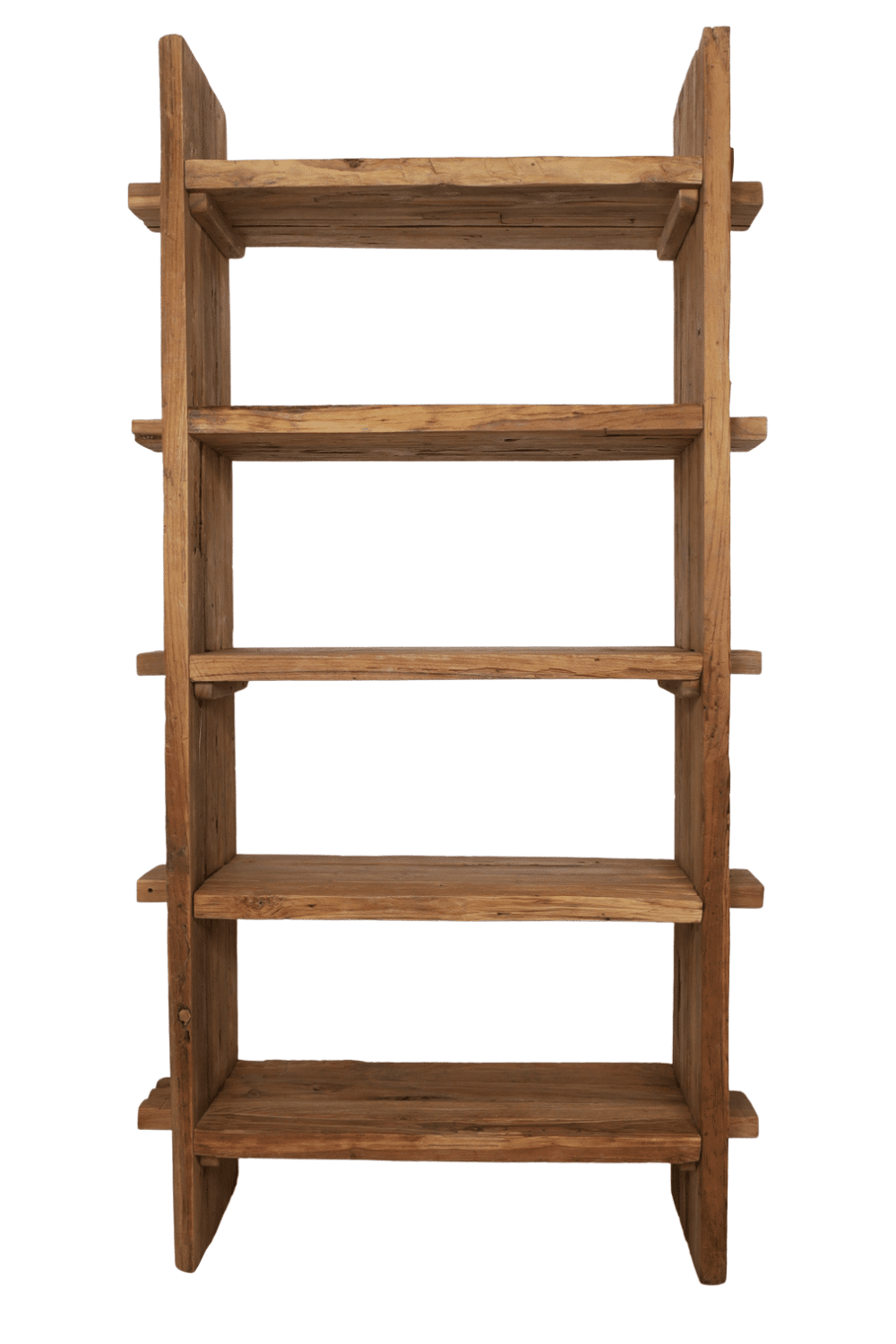 Teak houten rek boekenrek 105x35x200 cm