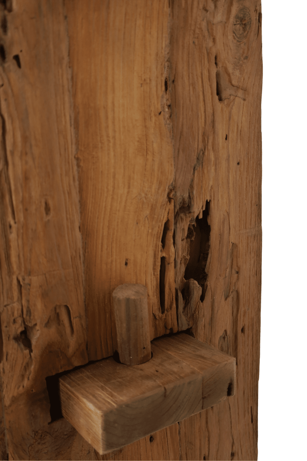 Teak houten rek boekenrek 105x35x200 cm