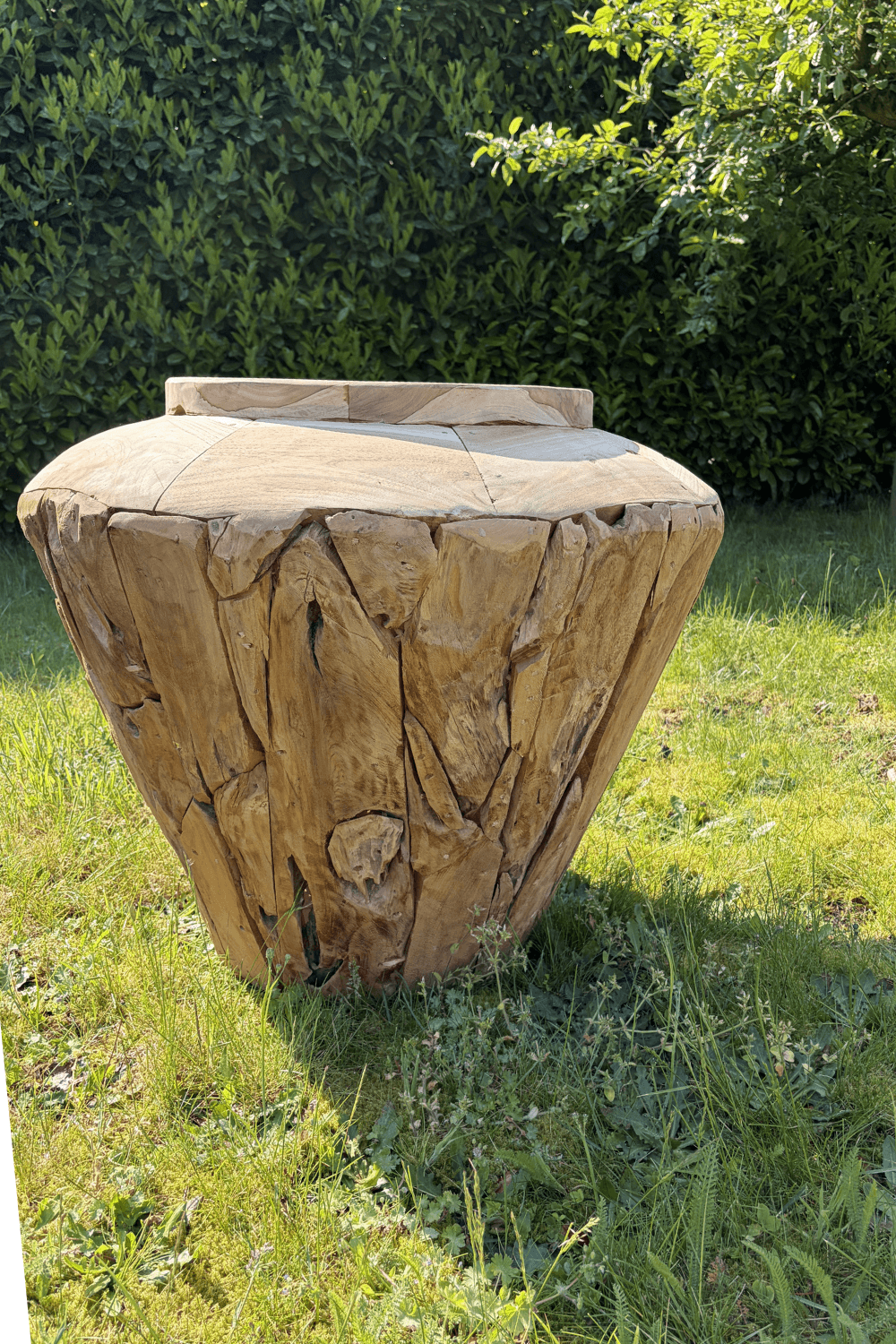 Teak houten wortel teak vaas pot voor buite Teak houten wortel teak vaas pot voor buite