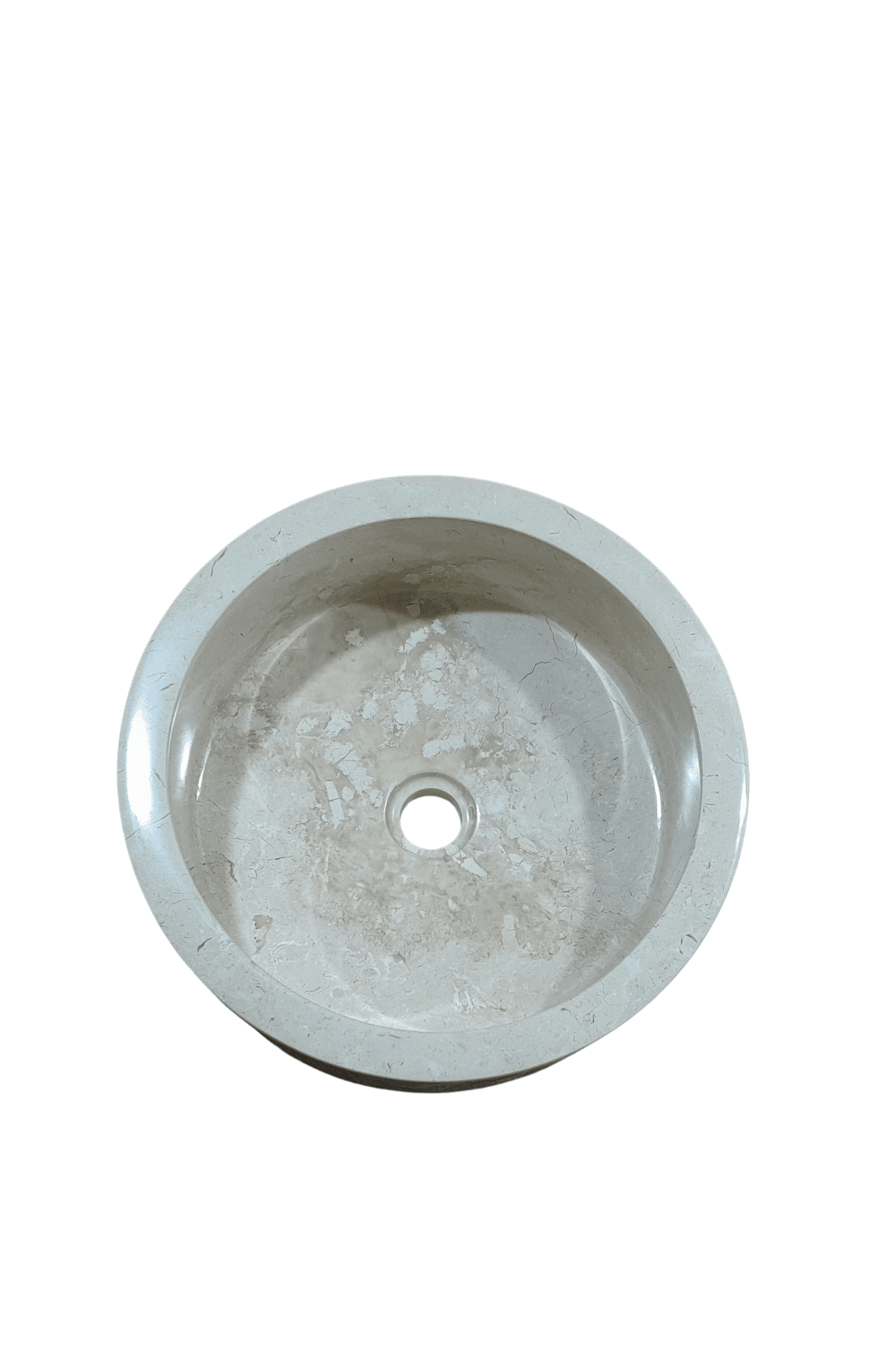 creme marmeren wasbak rond 40x40x15 cm cilinder creme marmeren wasbak rond 40x40x15 cm cilinder