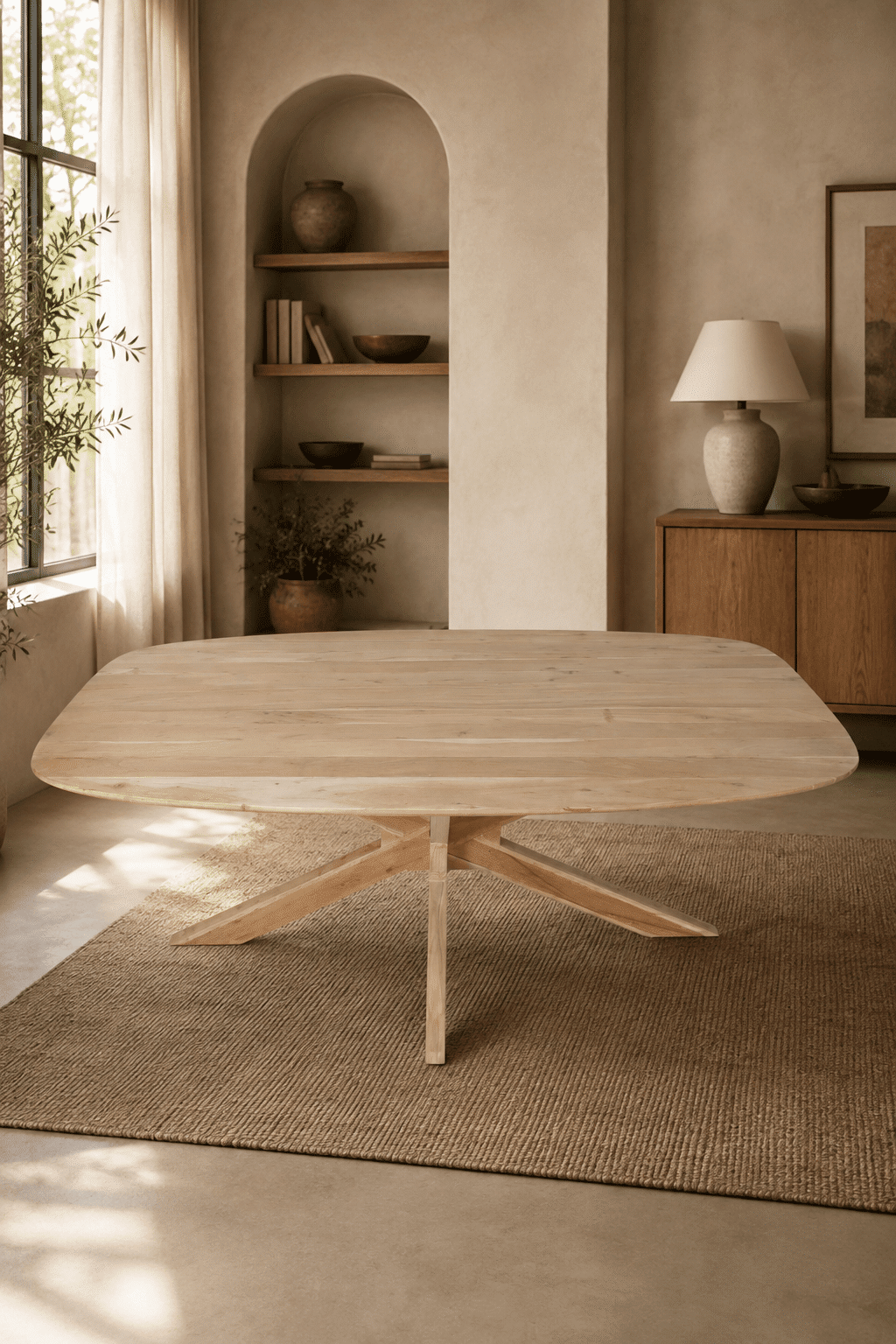 Deens ovaal eettafel eiken look acacia Deens ovaal eettafel eiken look acacia