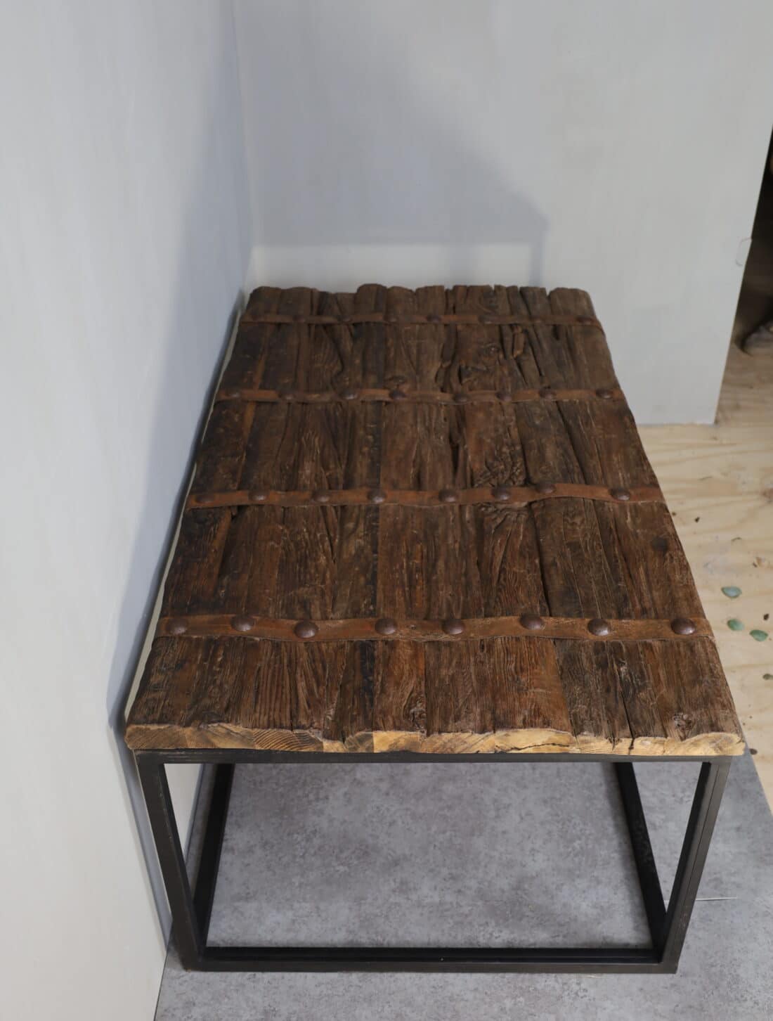 Landelijke salontafel deur salontafel oud ruw hout 150x80x50 cm