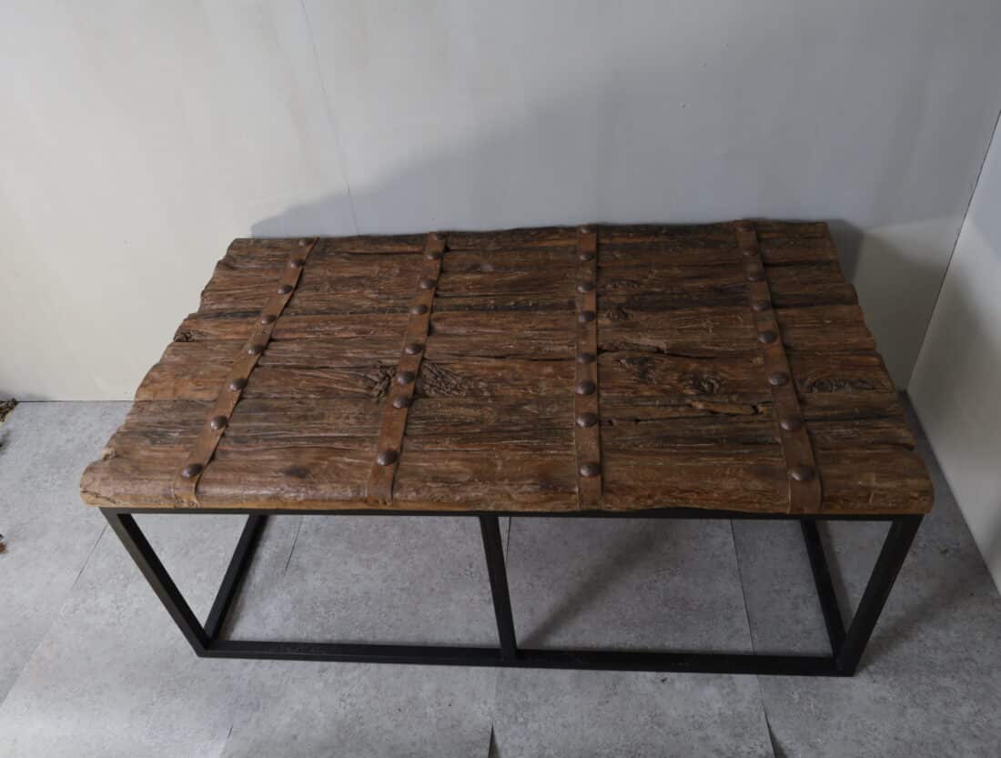stoere landelijke salontafel deur salontafel 120x70 cm