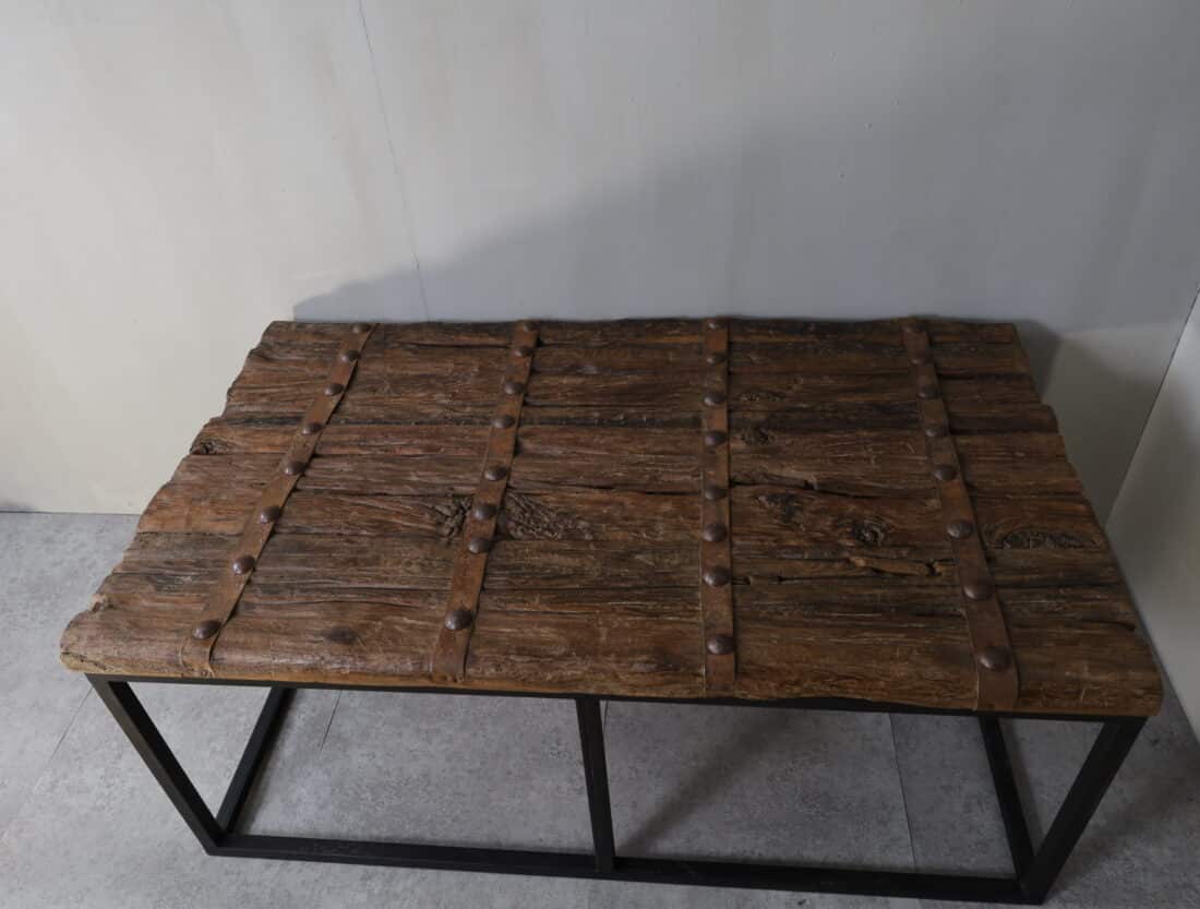 stoere landelijke salontafel deur salontafel 120x70 cm