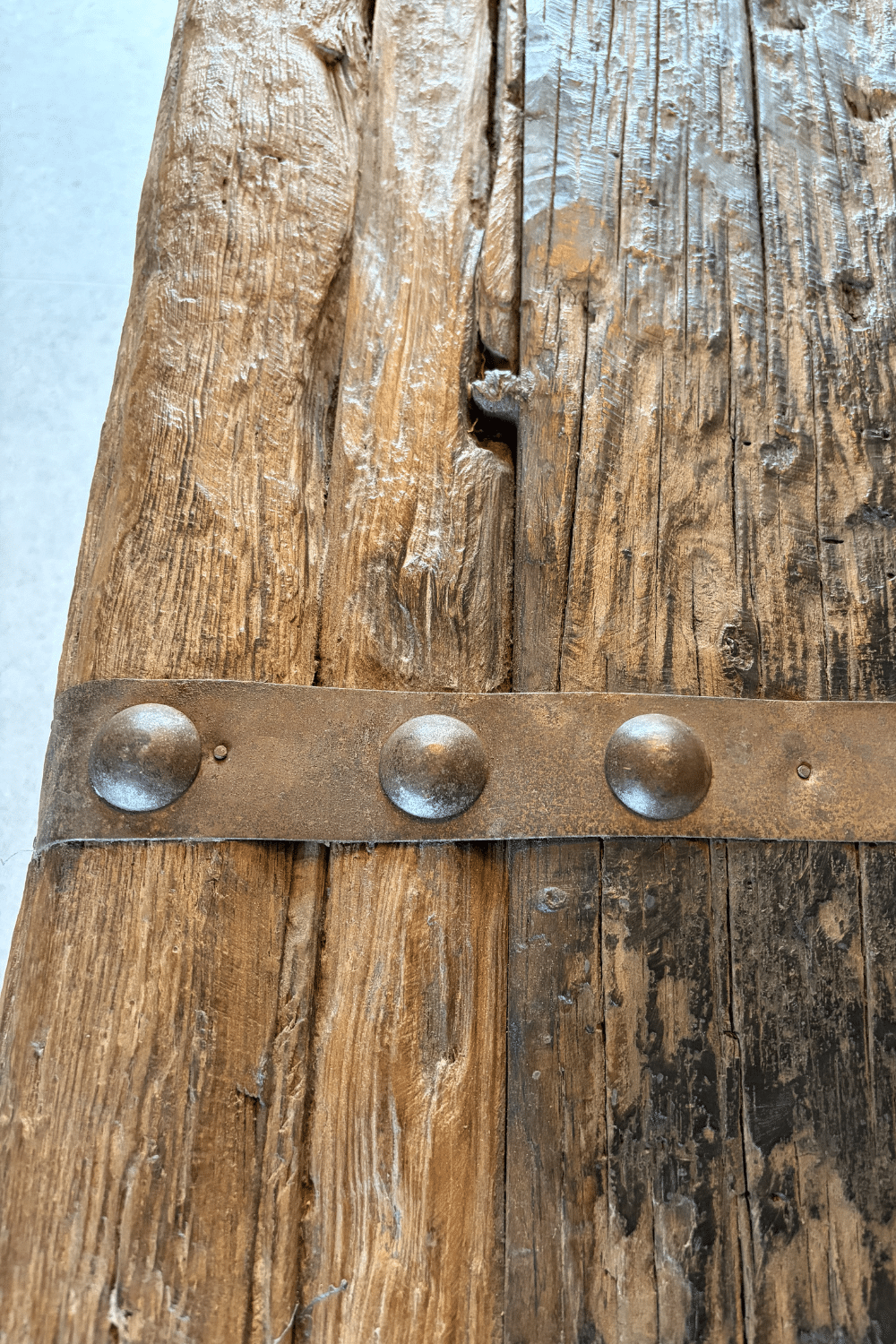 Landelijke salontafel deur salontafel oud ruw hout 100x50x50 cm