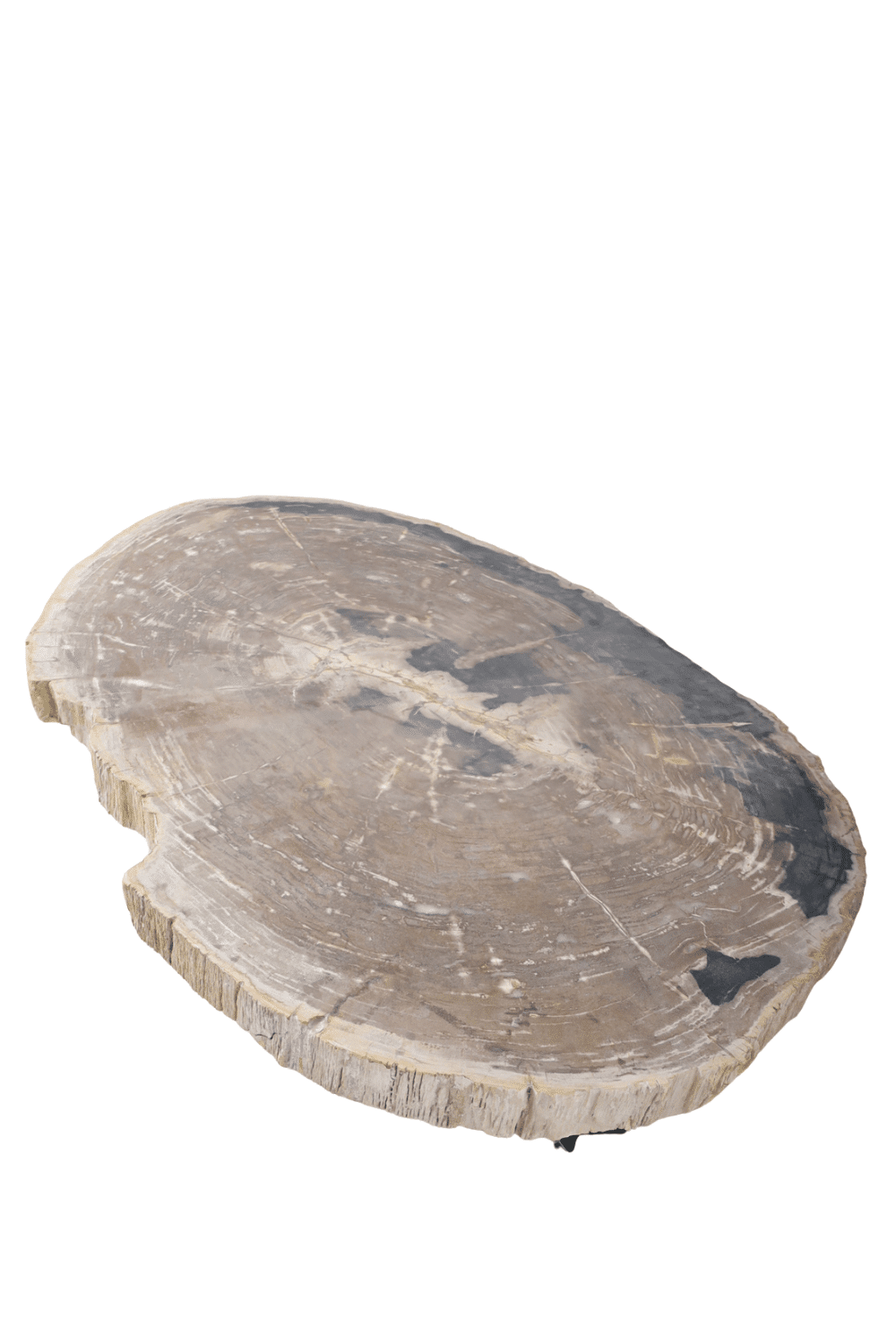 Luxe versteend houten grote salontafel 174 x 109x 8 cm