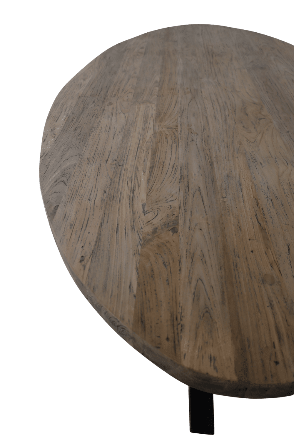 Massief teak houten ovale tafel 217x110x78 cm
