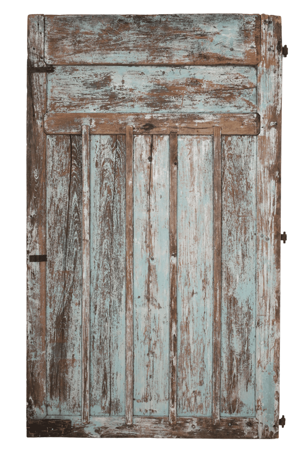 Oude groene deur teak hout 147x235x3 cm