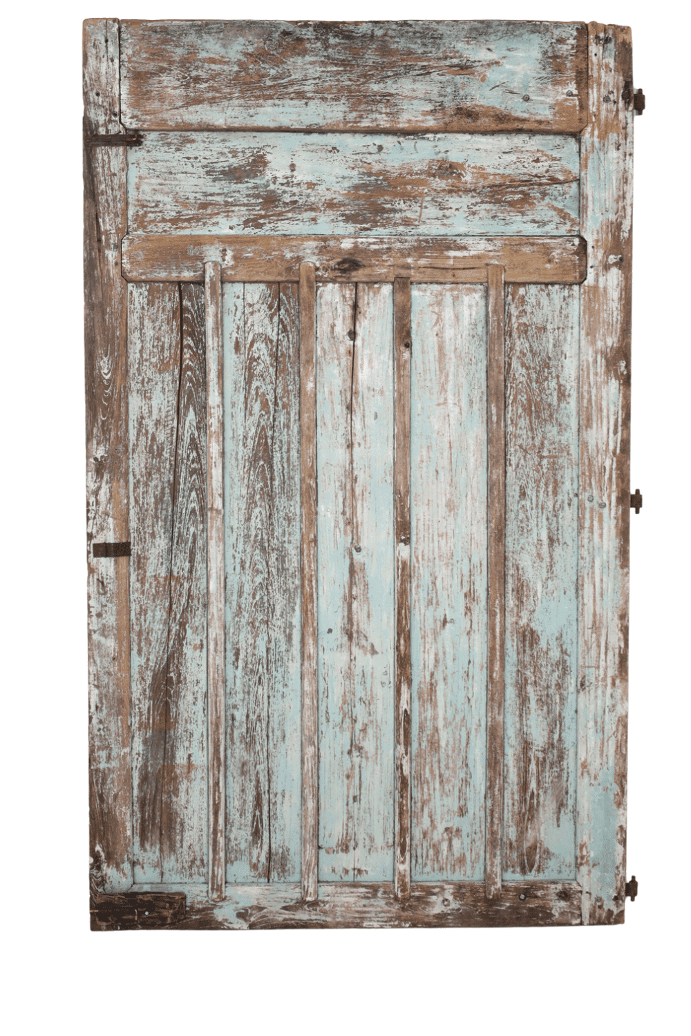 Oude groene deur teak hout 147x235x3 cm