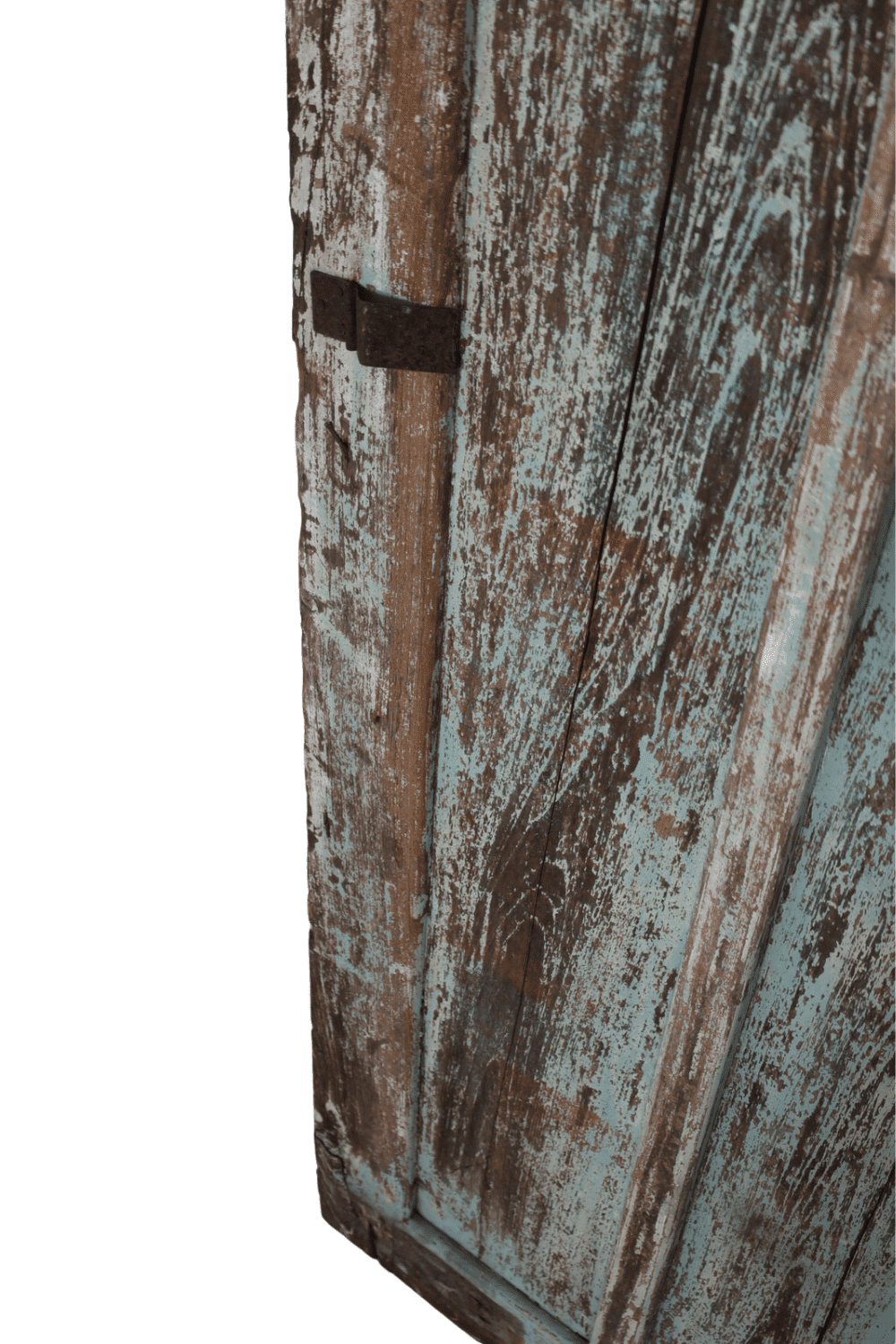 Oude groene deur teak hout 147x235x3 cm