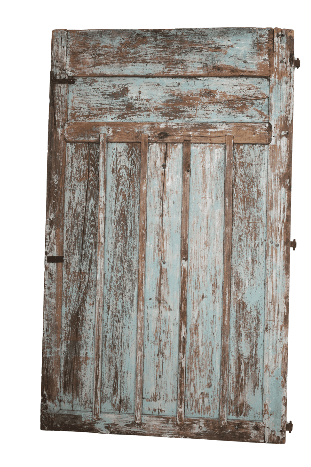 Oude groene deur teak hout 147x235x3 cm