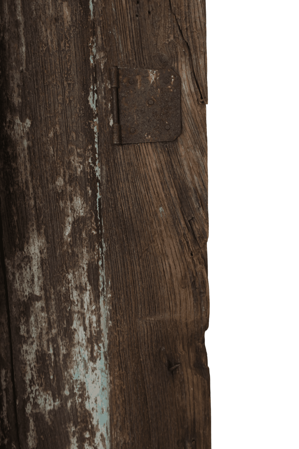 Oude groene deur teak hout 147x235x3 cm