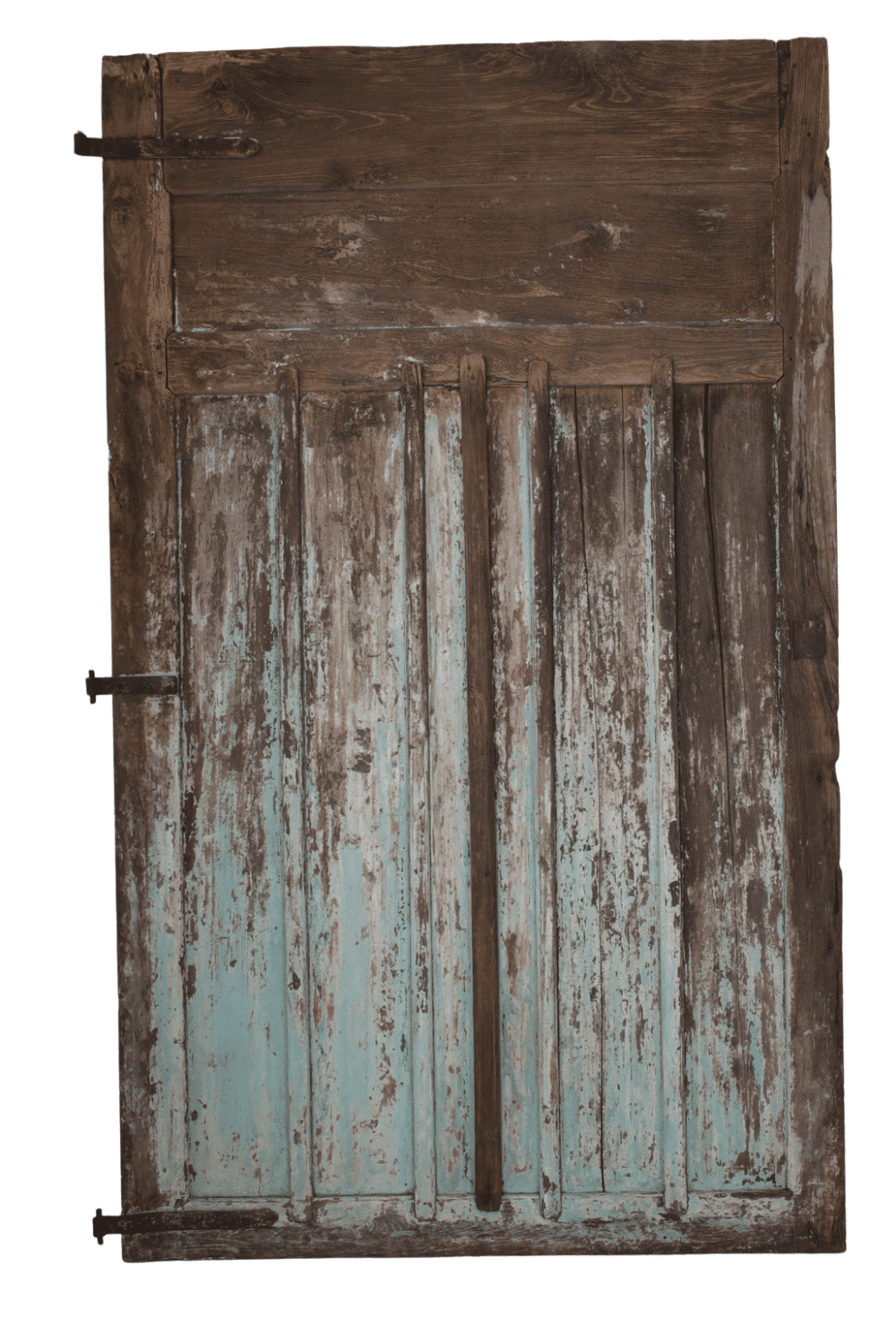 Oude groene deur teak hout 147x235x3 cm