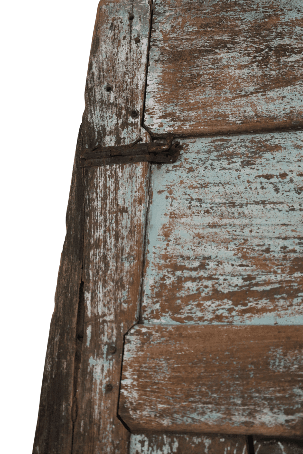 Oude groene deur teak hout 147x235x3 cm