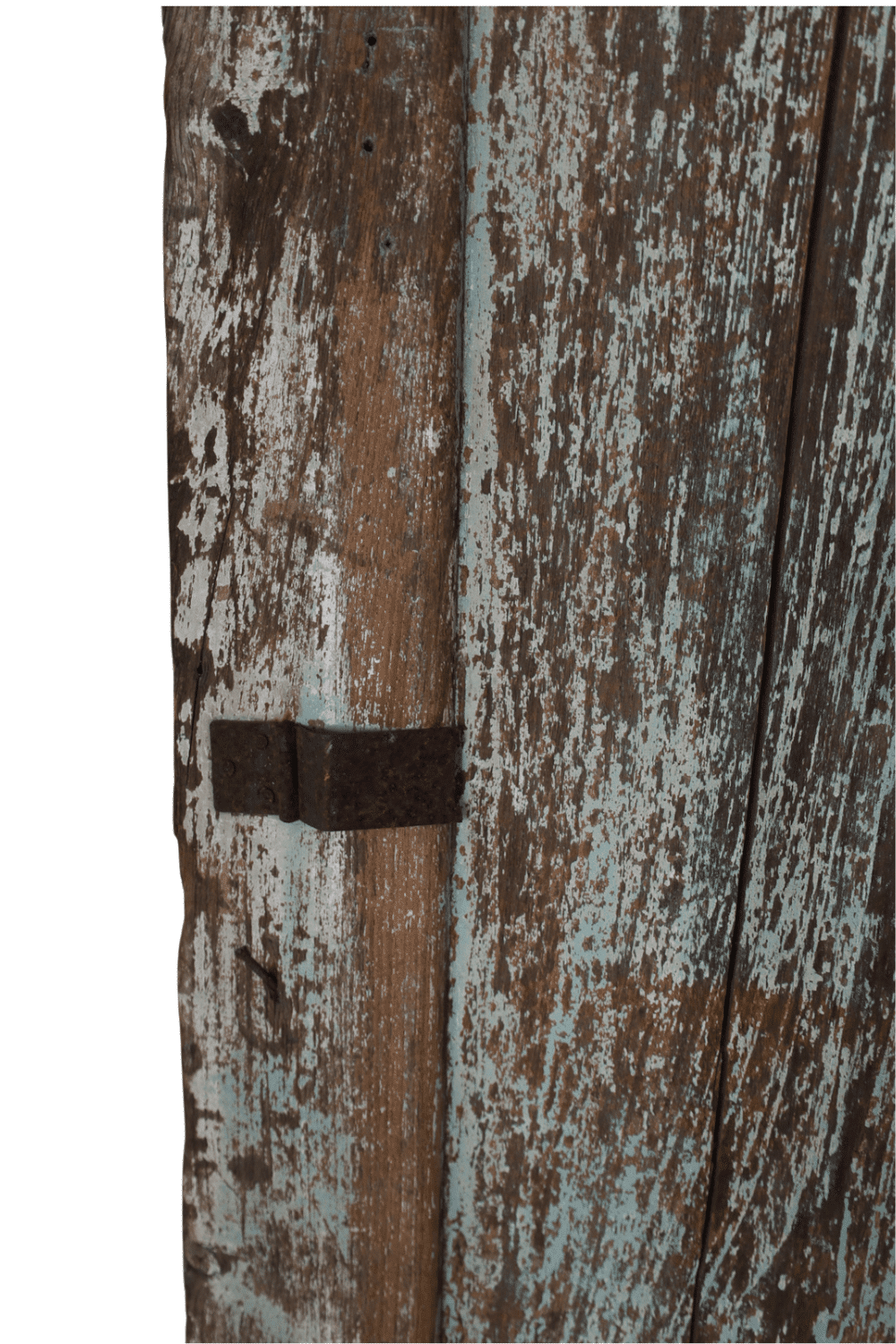 Oude groene deur teak hout 147x235x3 cm