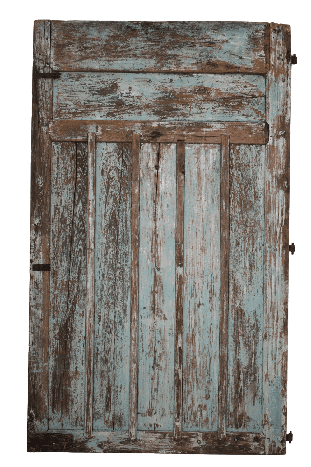 Oude groene deur teak hout 147x235x3 cm