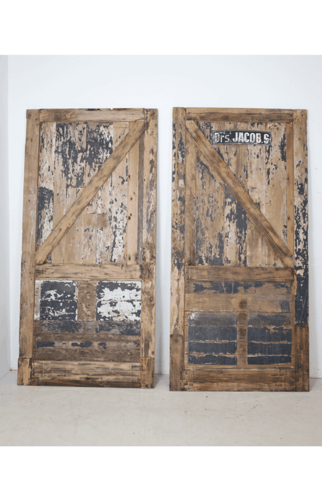 Oude stal boerderij deuren teak hout 115x237x3,5 cm
