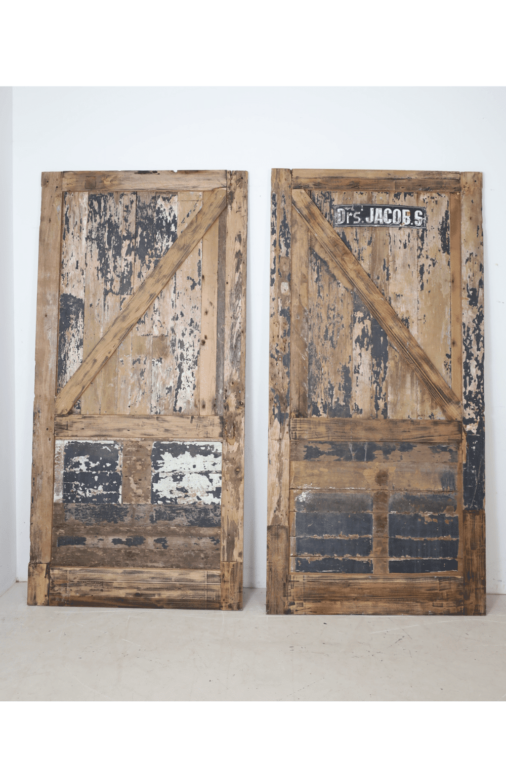 Oude stal boerderij deuren teak hout 115x237x3,5 cm Oude stal boerderij deuren teak hout 115x237x3,5 cm