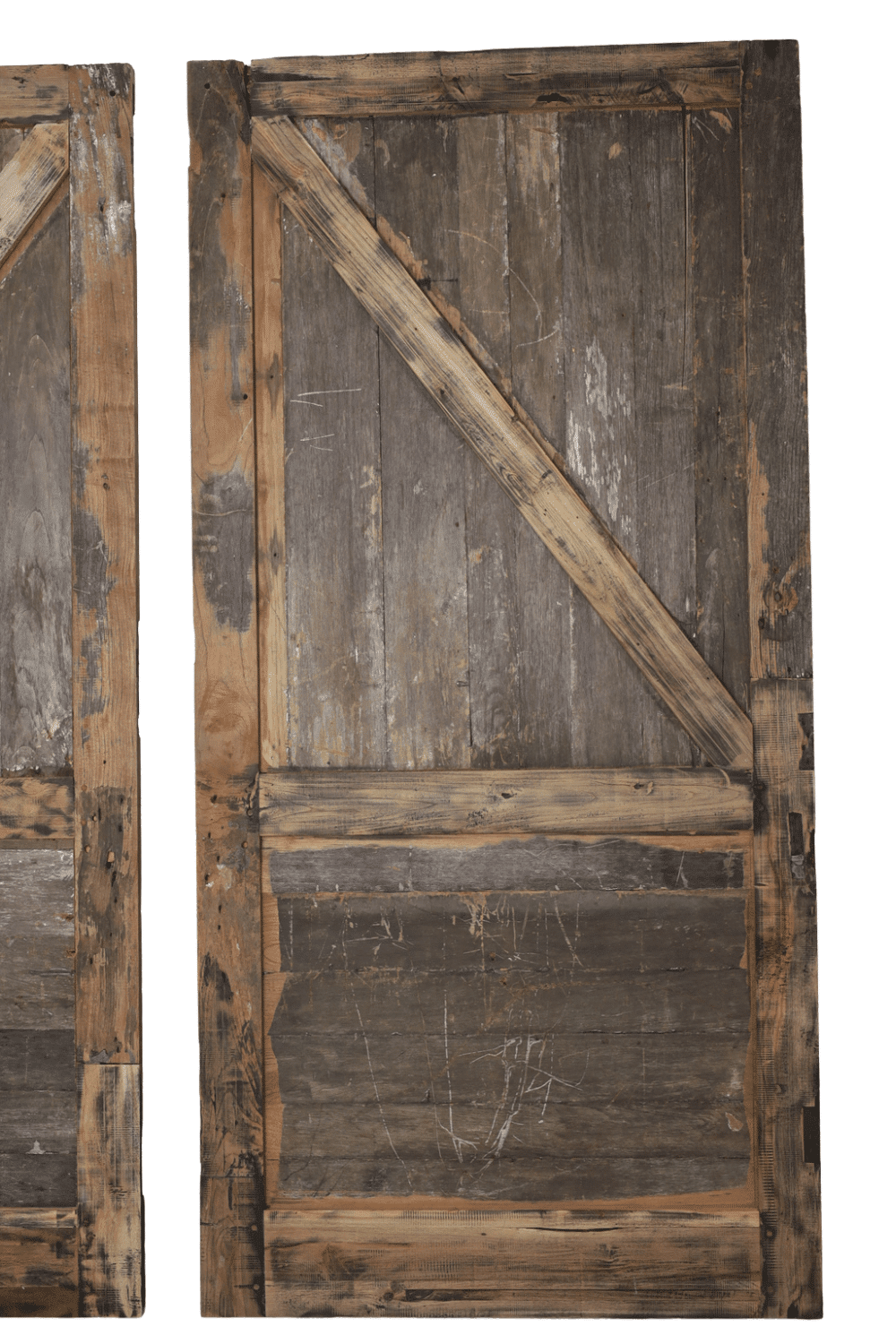 Oude stal boerderij deuren teak hout 115x237x3,5 cm Oude stal boerderij deuren teak hout 115x237x3,5 cm