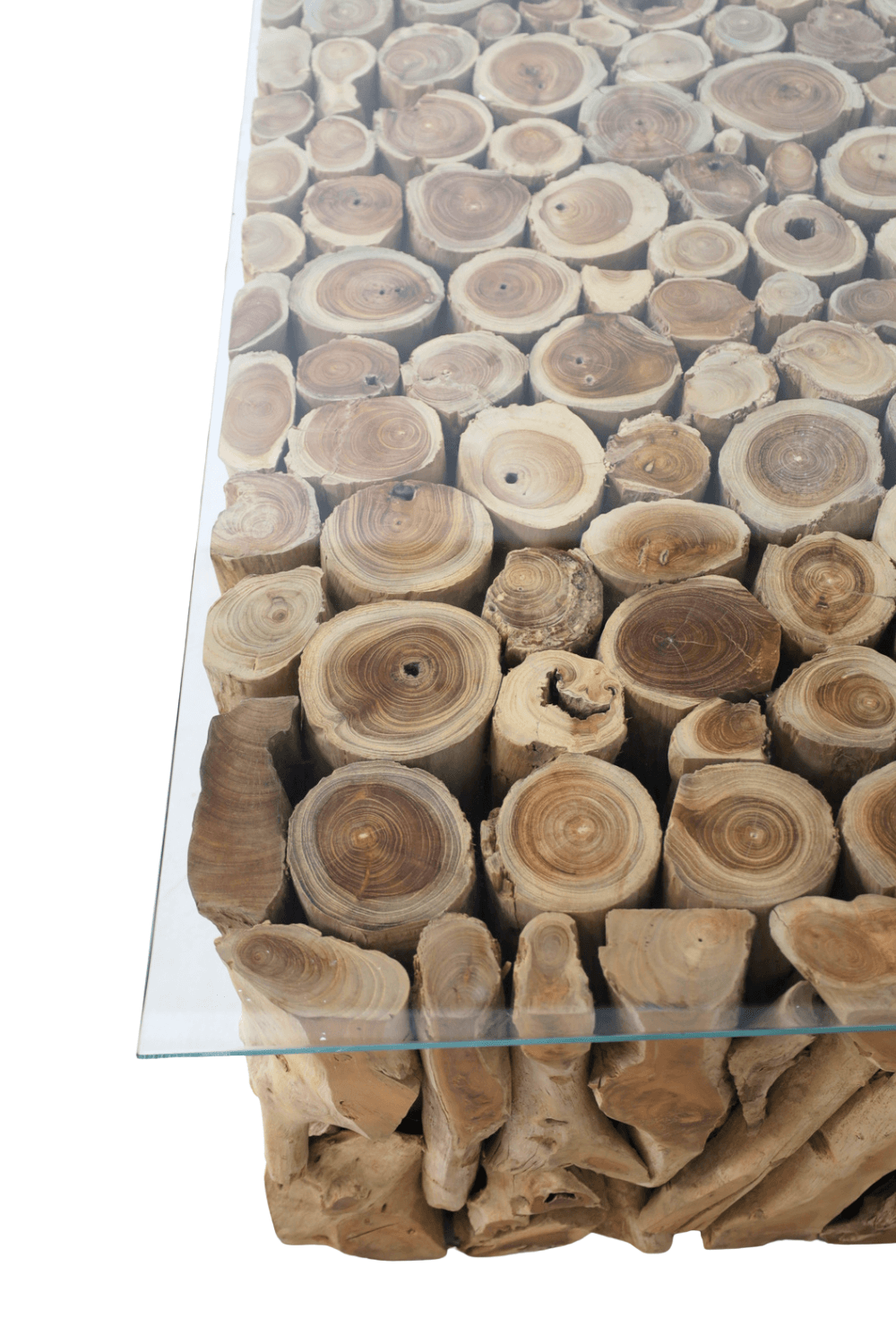 Salontafel wortel teak met glasplaat 122x82x41 cm Salontafel wortel teak met glasplaat 122x82x41 cm