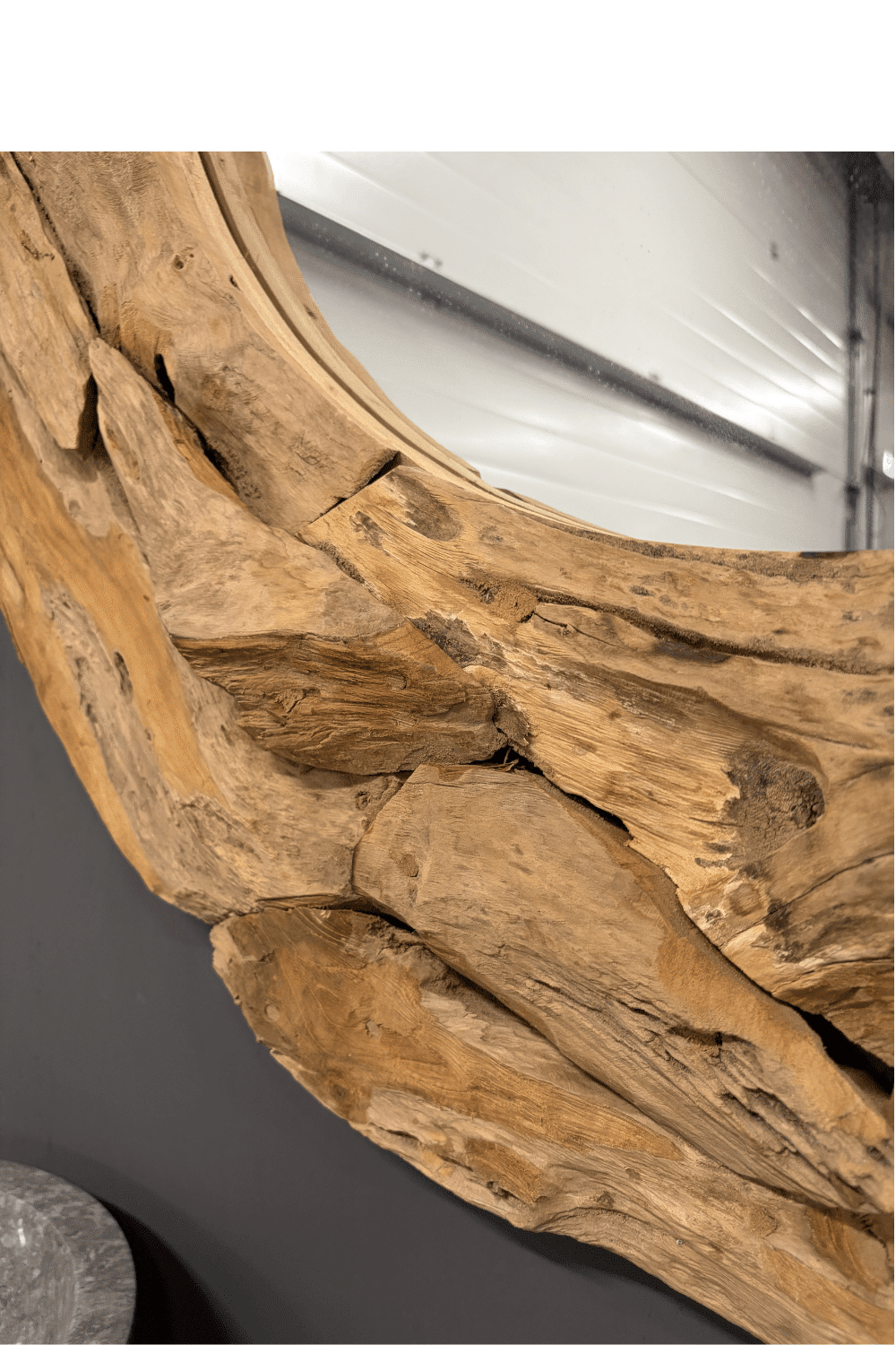 Spiegel wortel teak rond D120x 6 cm Spiegel wortel teak rond D120x 6 cm