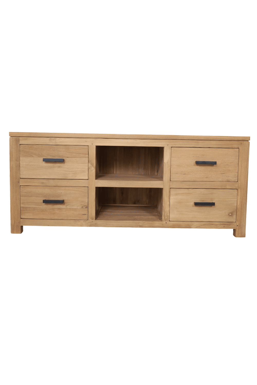 Teak Houten tv meubel smooth 140 x 45 x 60 cm tvd3 Teak Houten tv meubel smooth 140 x 45 x 60 cm tvd3