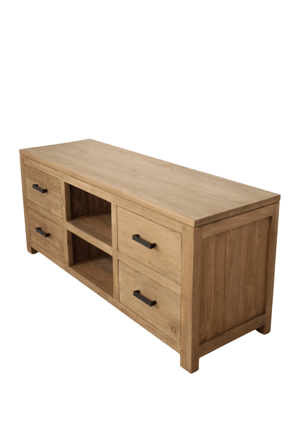 Teak Houten tv meubel smooth 140 x 45 x 60 cm tvd3 Teak Houten tv meubel smooth 140 x 45 x 60 cm tvd3