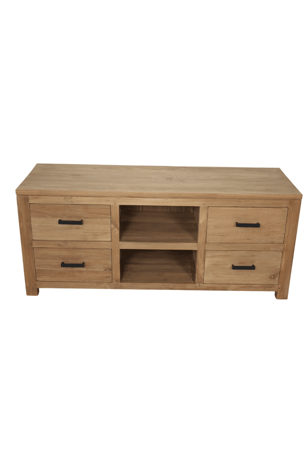 Teak Houten tv meubel smooth 140 x 45 x 60 cm tvd3 Teak Houten tv meubel smooth 140 x 45 x 60 cm tvd3
