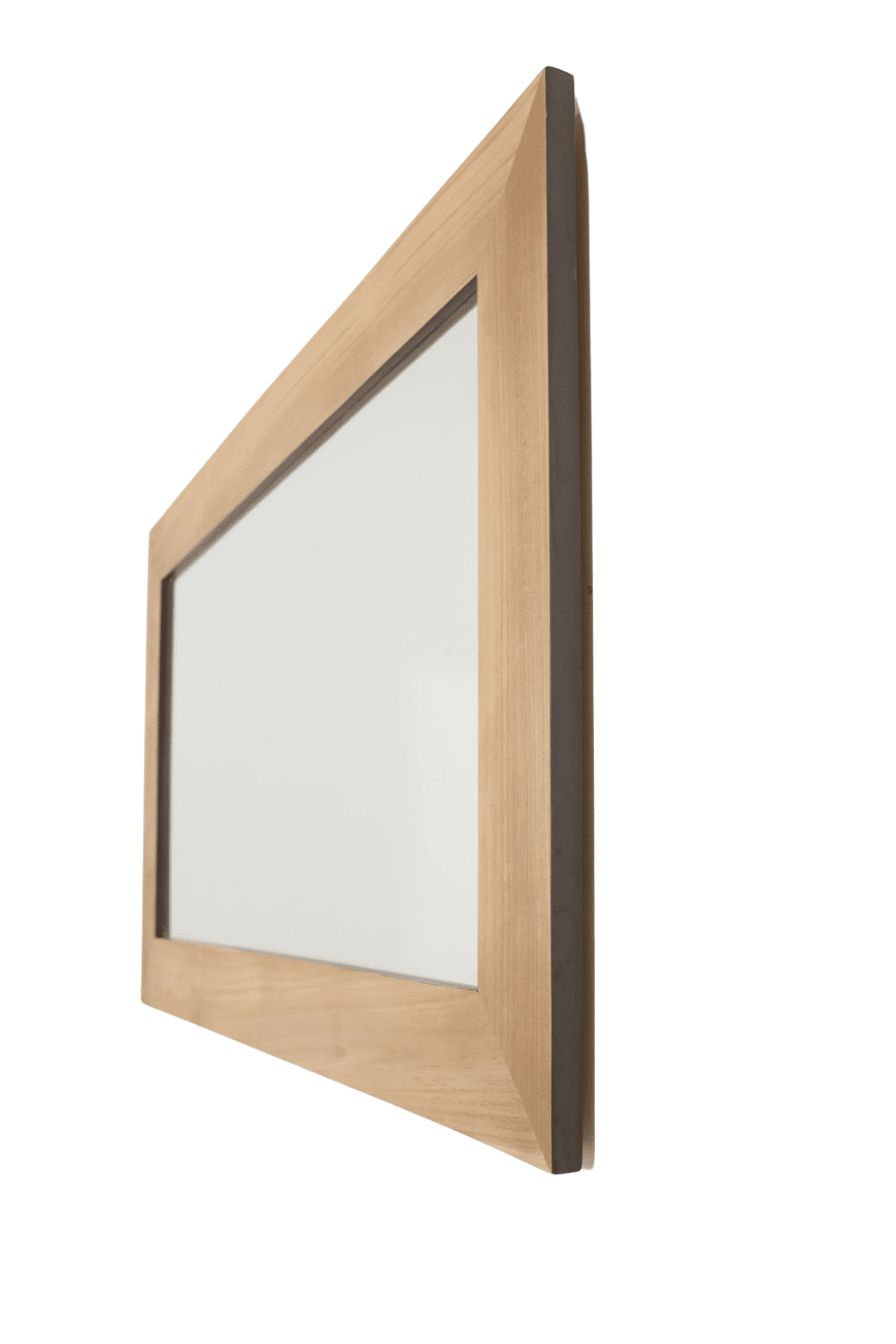 Teak houten badkamermeubel met anodic brown metalen details, en spiegel st3t 120 cm Teak houten badkamermeubel met anodic brown metalen details, en spiegel st3t 120 cm