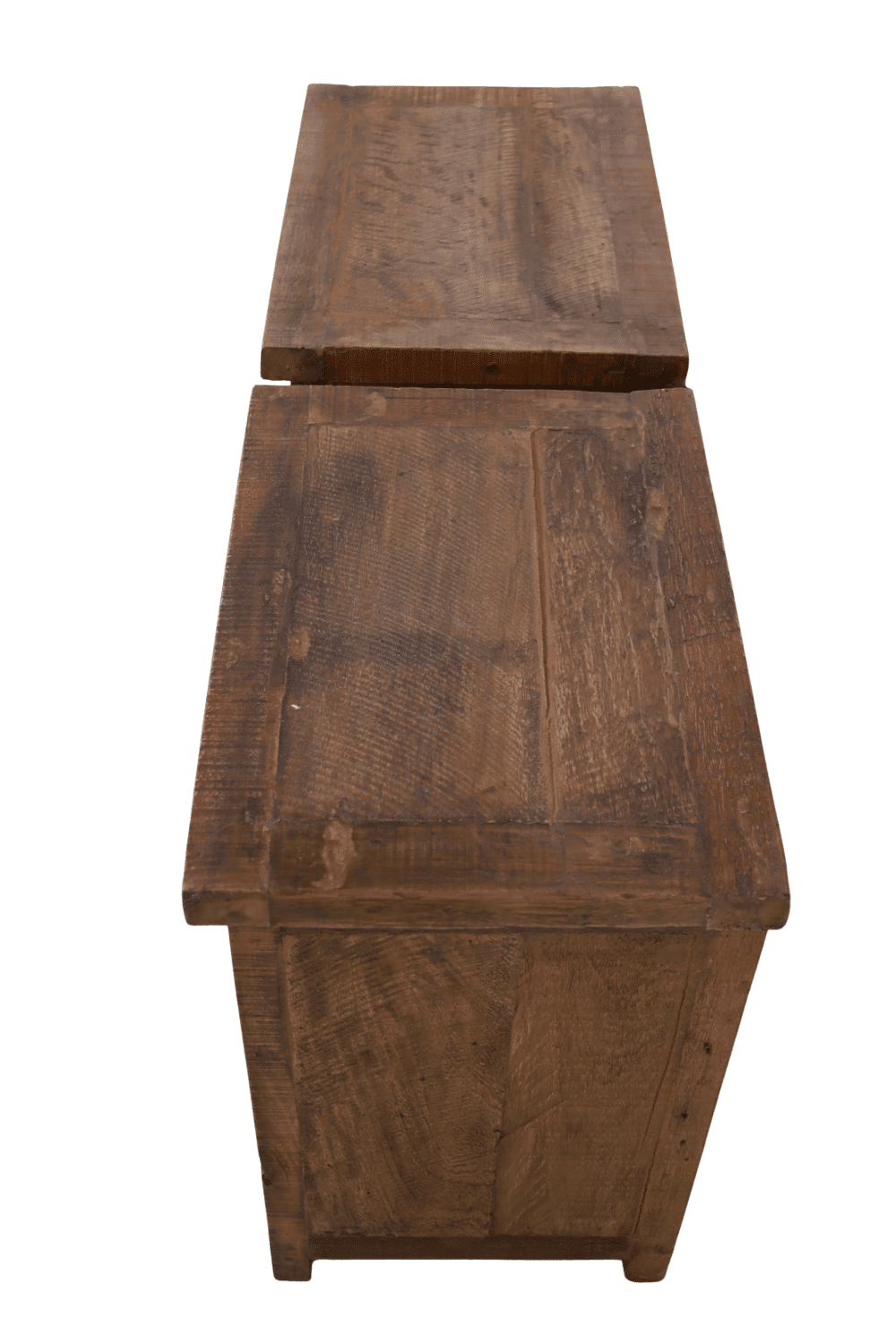 set van 2 houten rustieke Nachtkastjes 55x39x56 cm