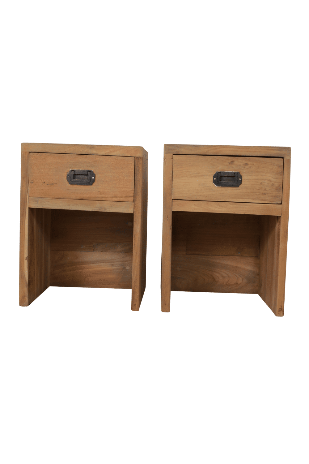 set van 2 teak houten Nachtkastjes 30x33x45 cm set van 2 teak houten Nachtkastjes 30x33x45 cm