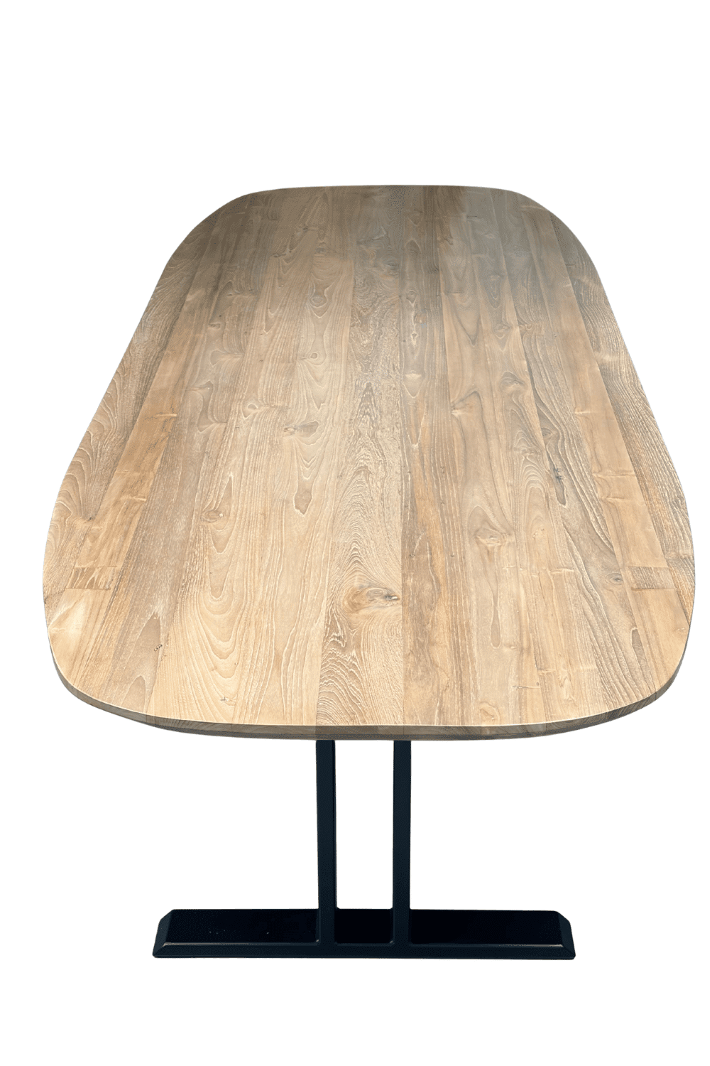 teak houten deens ovale tafel met I poten 300x110x77 cm teak houten deens ovale tafel met I poten 300x110x77 cm