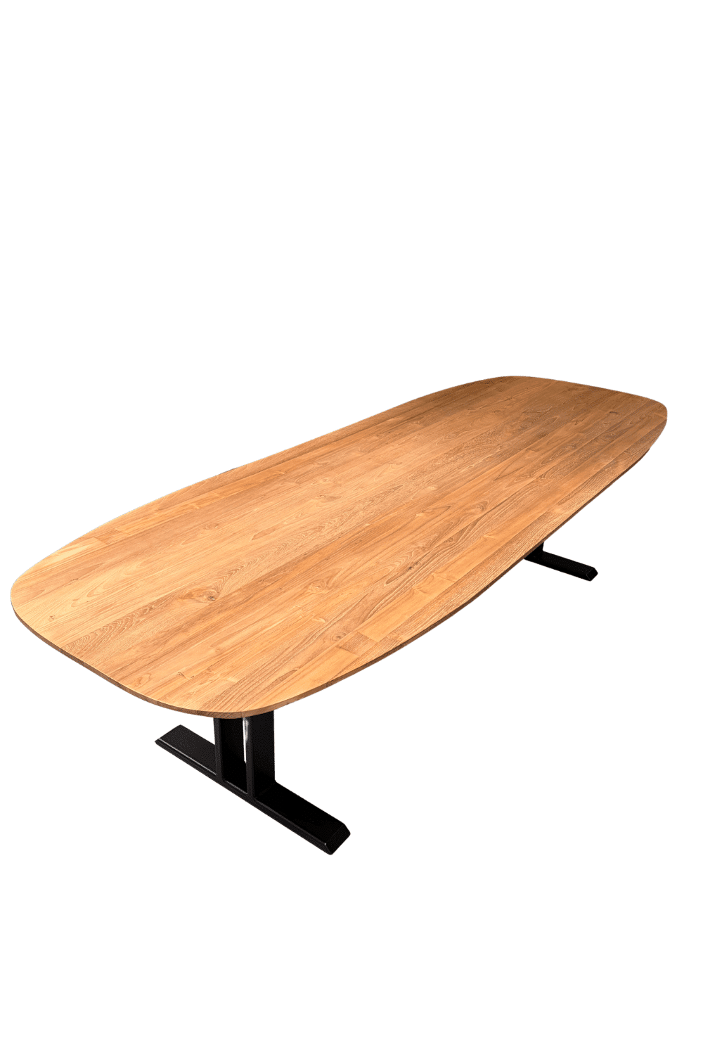 teak houten deens ovale tafel met I poten 300x110x77 cm teak houten deens ovale tafel met I poten 300x110x77 cm